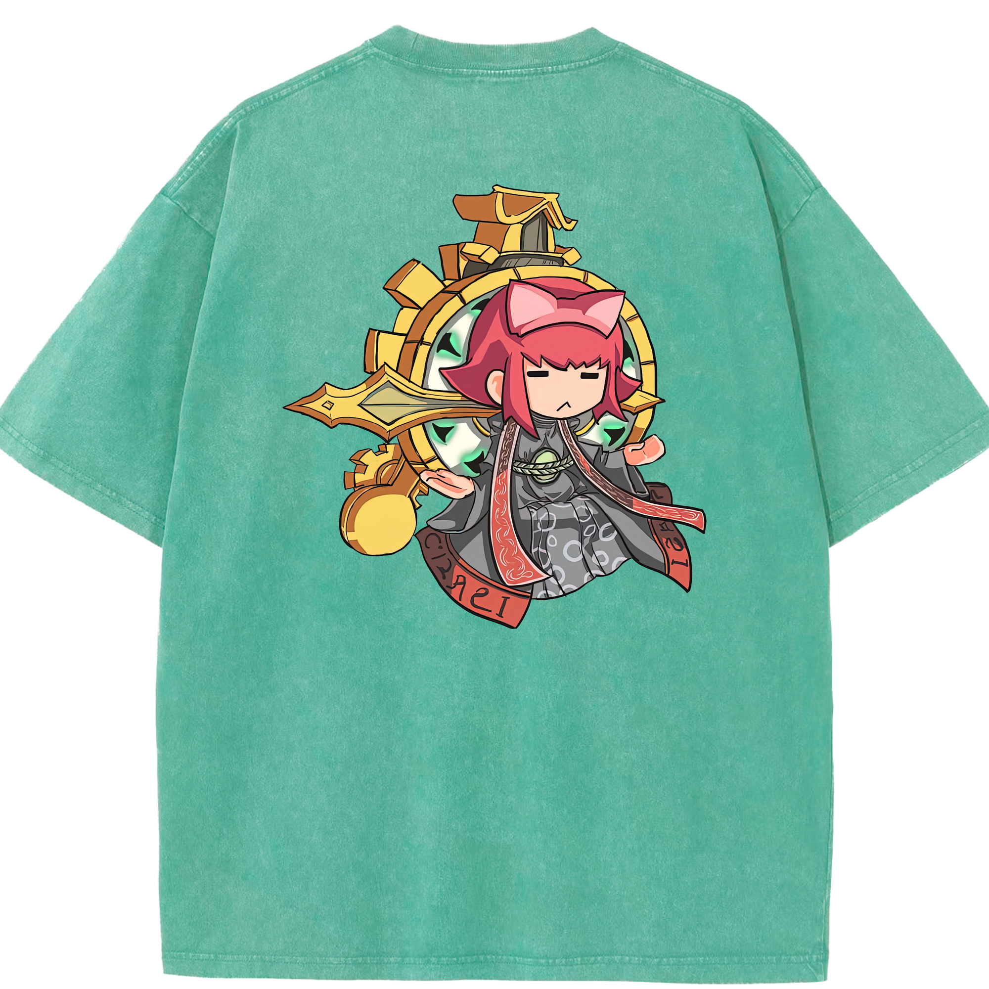 リーグ・オブ・レジェンド League of Legends LOL 綿100% ヴィンテージ風 半袖Tシャツ（背面プリント）